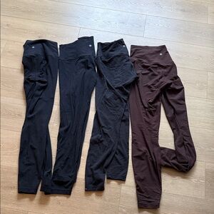 lululemon athletica Black and Brown Leggings